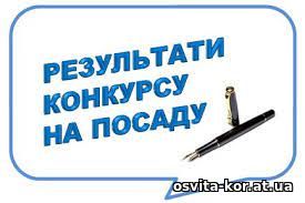 Про результати конкурсу на заміщення вакантної посади директора Грозинського ліцею